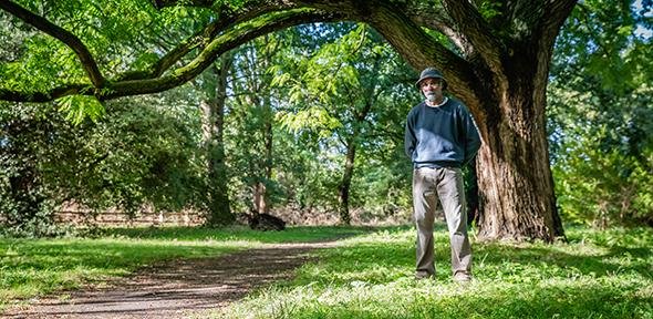 Nabil Ali in the Botanic Garden