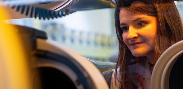 Student at Maxwell Centre, Cambridge City Campus
