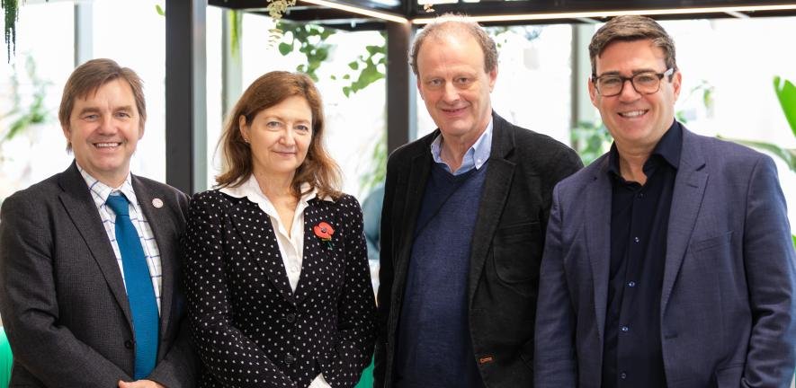 The Vice-Chancellor with the Greater Manchester Mayoral delegation.
