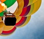 Hot air balloon in the sky