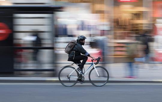 Cyclist in London